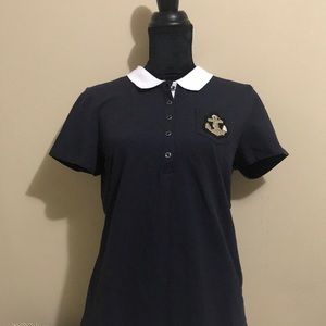 Tommy Hilfiger navy mid polo shirt
